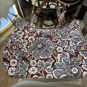Vera Bradley "Slate Blooms" Tote Bag